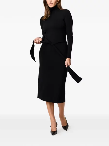 Golf sukienka Toccin wiązana garniturowa czarna