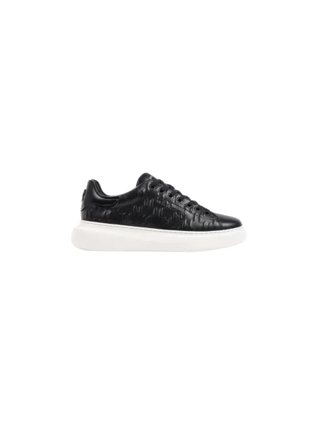 Sneakersy Karl Lagerfeld skórzane czarne