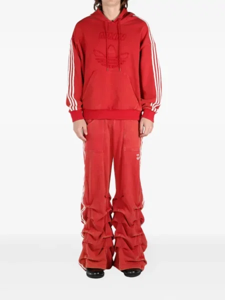 Чорапи Adidas бродирани на райета зелено