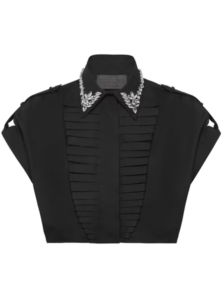 Cropp cămașă Philipp Plein negru
