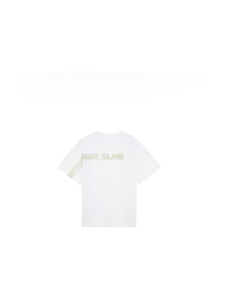 Koszulka Stone Island z kamieniami biała