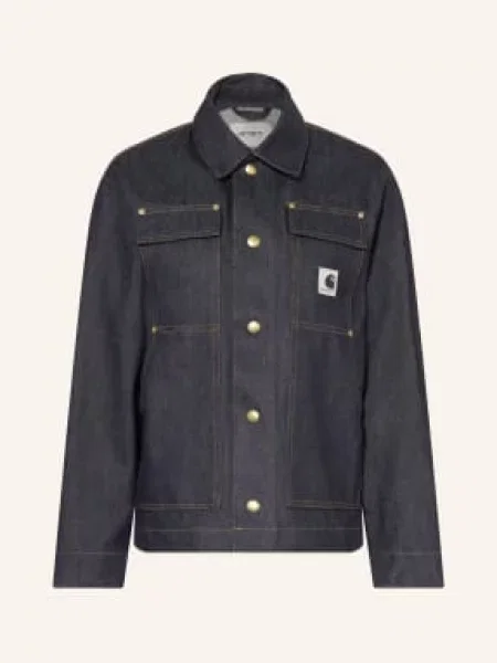 Kurtka jeansowa Carhartt Wip granatowa