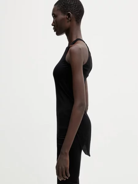 Rick Owens Lilies Basic top cu vâscoză pentru femei negru
