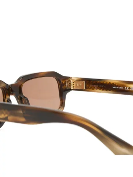 Okulary przeciwsłoneczne Bottega Veneta Eyewear brązowe