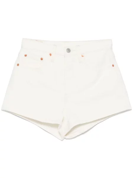 Pantaloni scurți din denim Levi's® alb