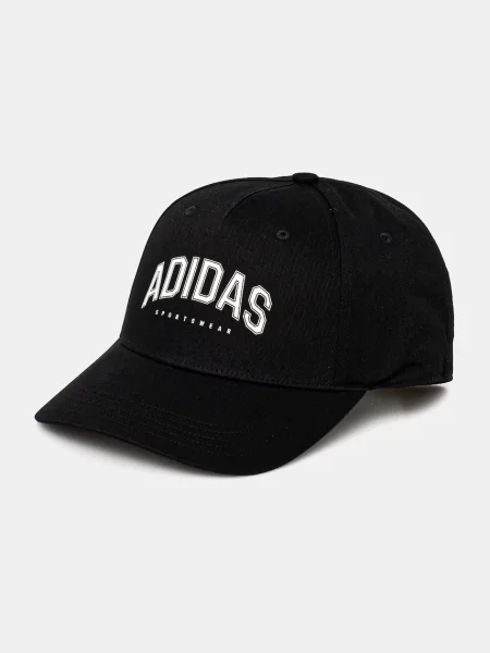 Шапка с козирка adidas U VARSITY CAP с апликация черно