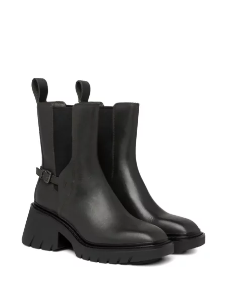 Botine Ash cu cataramă cu bretele negru
