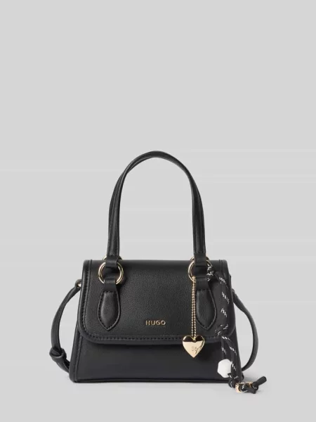 Torba na ramię z odpinanym paskiem na ramię model Clioh_Top Handle' Hugo czarna