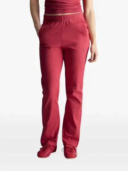 Pantaloni Adidas By Stella Mccartney tricotate alergare roșu