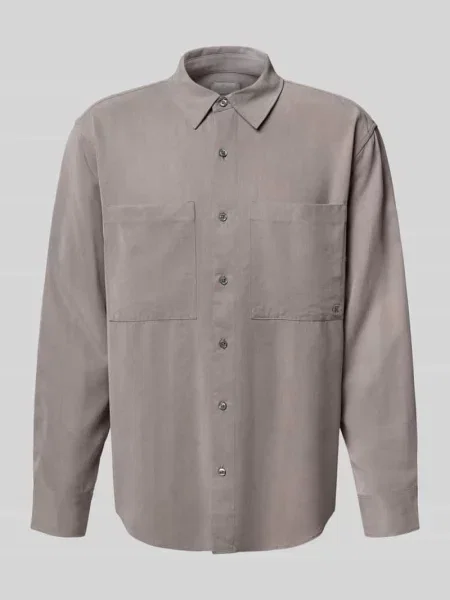 Koszula casualowa o kroju relaxed fit z lyocellu z wyhaftowanym logo Ck Calvin Klein