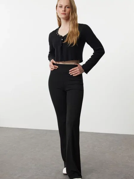 Pantaloni Trendyol negru