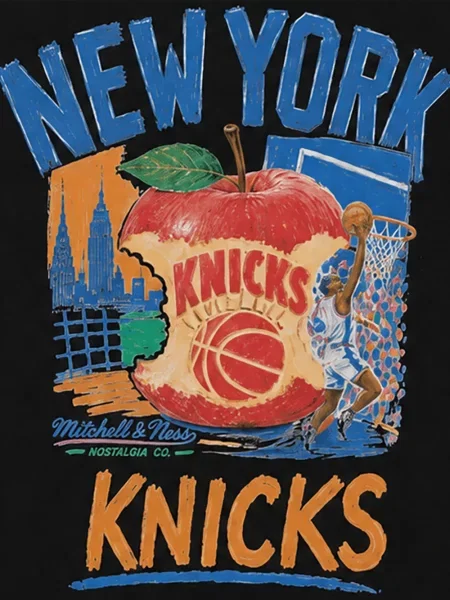 Tricou Mitchell & Ness negru
