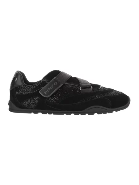 Sneakersy Pinko skórzane czarne