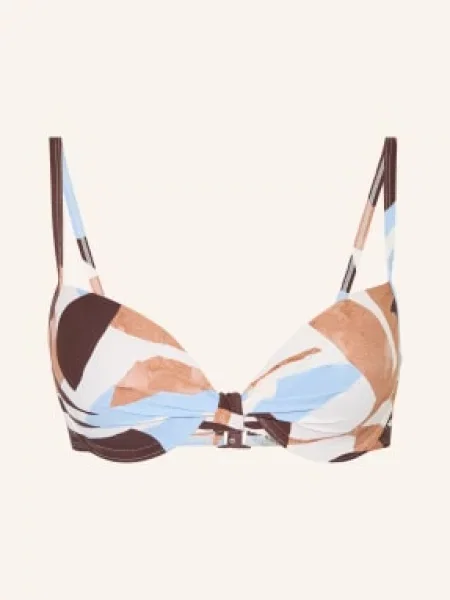 Marc O'polo Bikiny S Ramínky / tmavě hnědá / tmavě modrá bílá