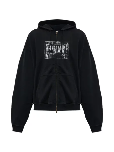 Hanorac cu glugă Vetements cu imagine negru