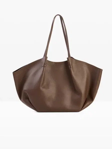 Torba shopper XXL brązowa
