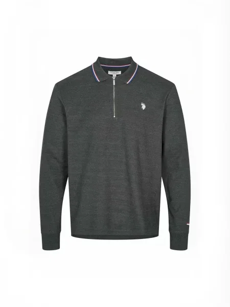 U.S. POLO ASSN. Cămașă UMDenver amestecat gri