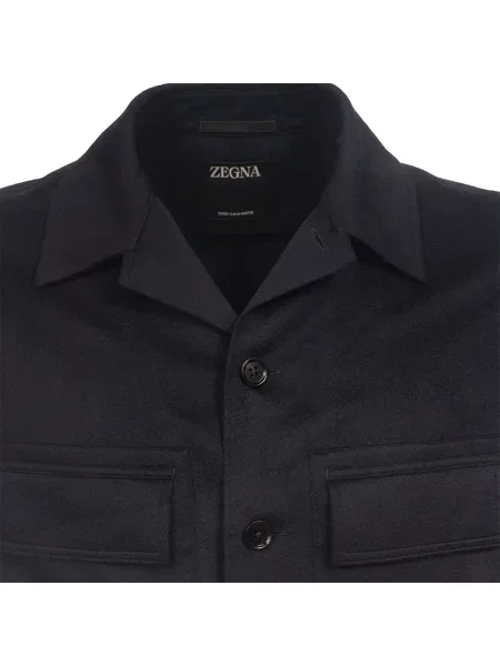 Kurtka koszulowa Zegna niebieska
