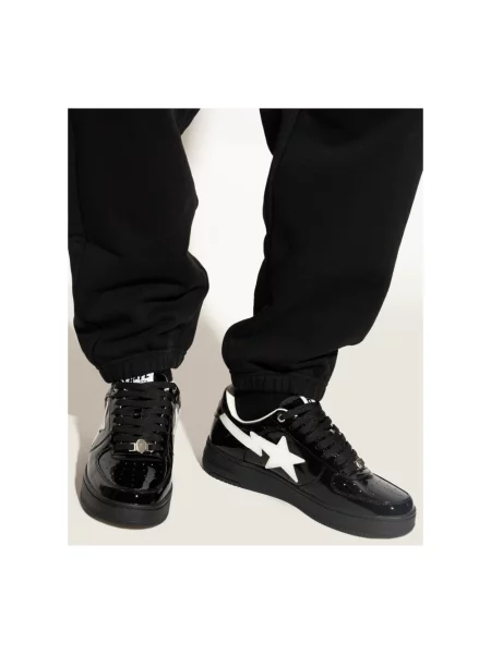 Sneakersy A Bathing Ape® skórzane czarne