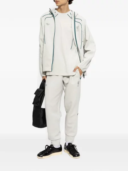 Pantaloni Adidas alergare alb