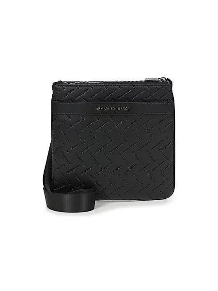 Torba Armani Exchange iz umetnega usnja črna