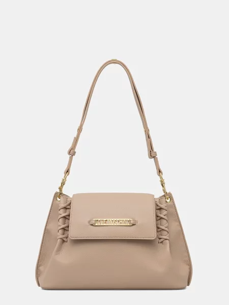 Love Moschino klasična torbica bež