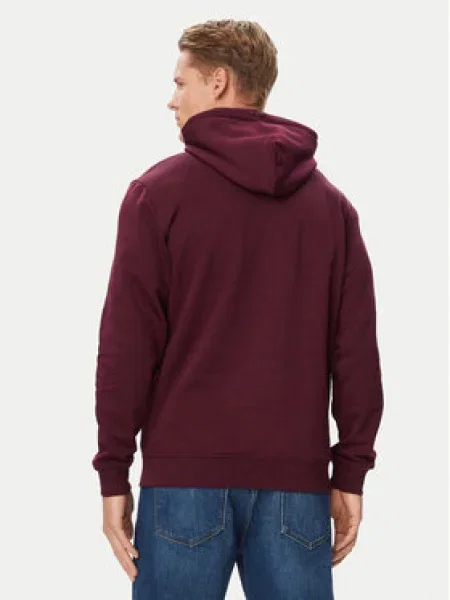 Tommy Jeans Mikina baklažánová / biela fialová