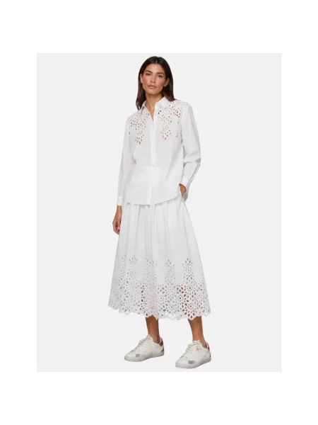 Długa sukienka maxi Moschino biała