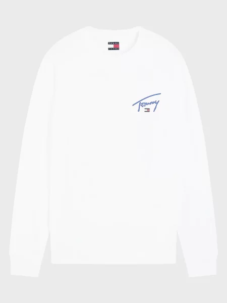 Лонгслив Tommy Jeans белый
