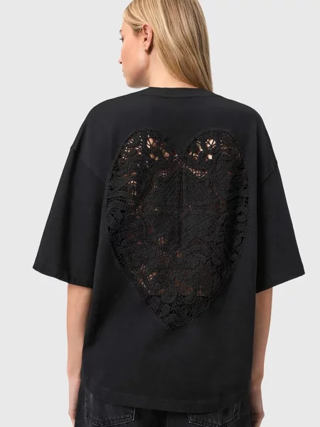 AllSaints tricou oversized pentru femei din ESME negru