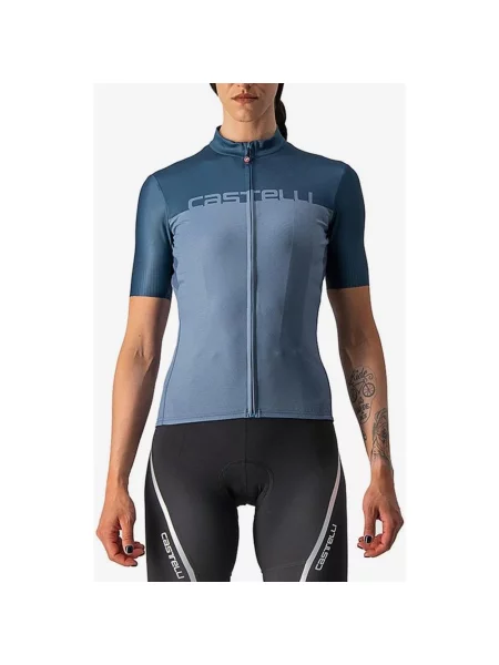 Koszulka z krótkim rękawem Castelli Velocissima w stalowoniebieskim kolorze XL niebieska
