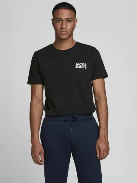 JACK & JONES Tričko / biela čierna