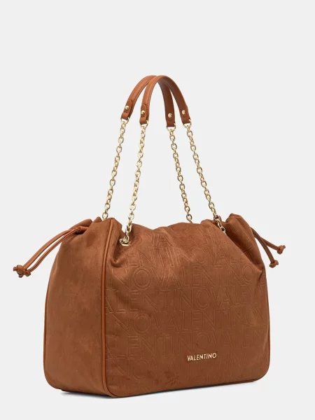 Shopper kabelka Valentino Bags hnedá
