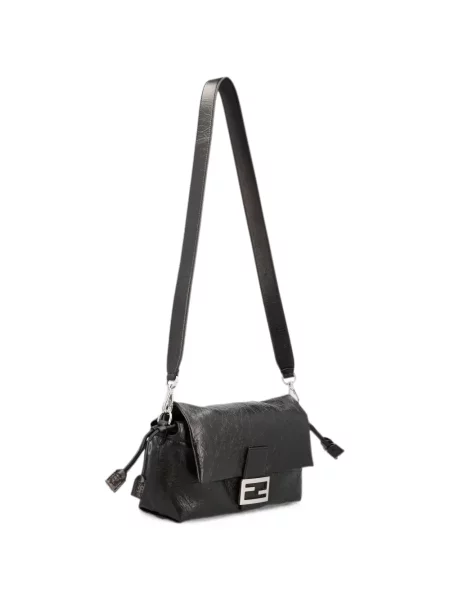 Geantă tip baghetă Fendi din piele negru