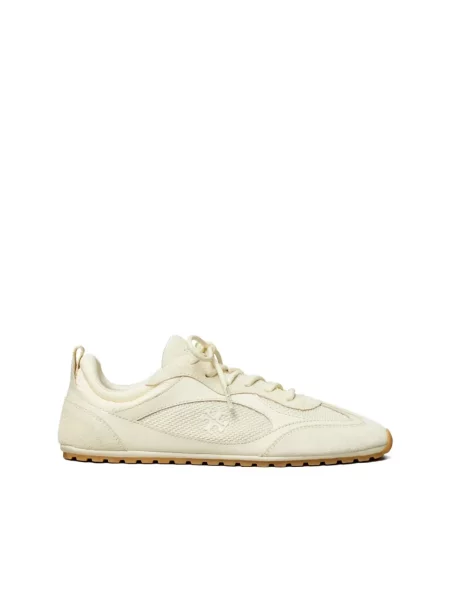 Sneakersy Tory Burch skórzane beżowe