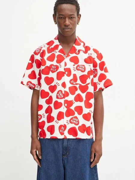 Košile Human Made Woven regular červená