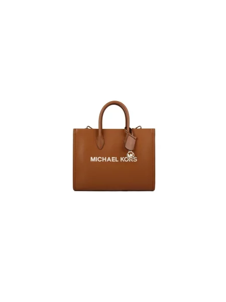 Shopperka Michael Kors skórzana brązowa