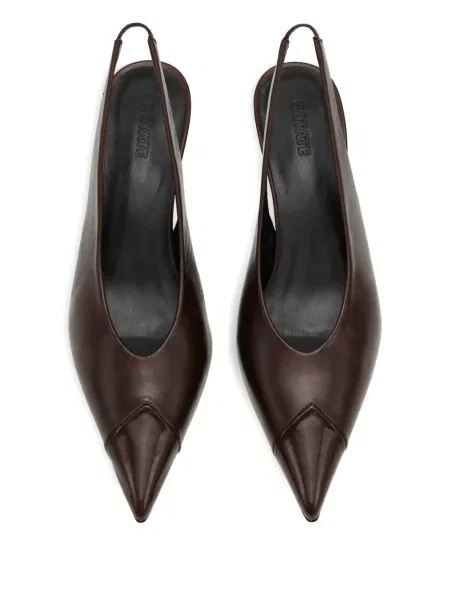 Pantofi cu toc Rotate Birger Christensen din piele slingback maro