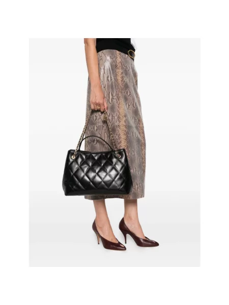 Torebka Tory Burch skórzana czarna