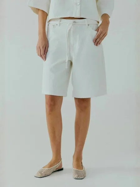 NORR Pantaloni Kenzina alb