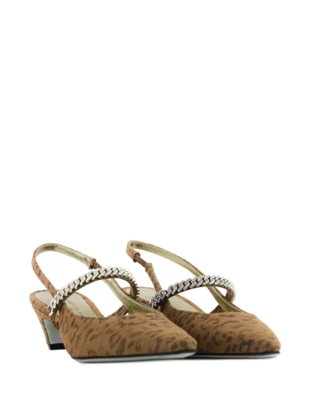 Pantofi cu toc Roberto Festa cu imagine cu model leopard slingback maro