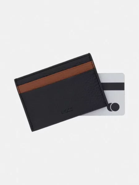 BOSS etui na karty skórzane BOSS x Aston Martin czarny