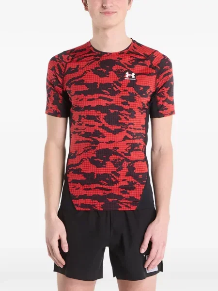 Scurt tricou Under Armour roșu