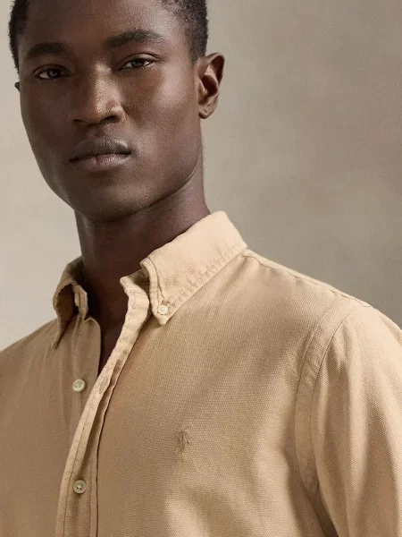 Сорочка Polo Ralph Lauren regular комір button-down бежевий