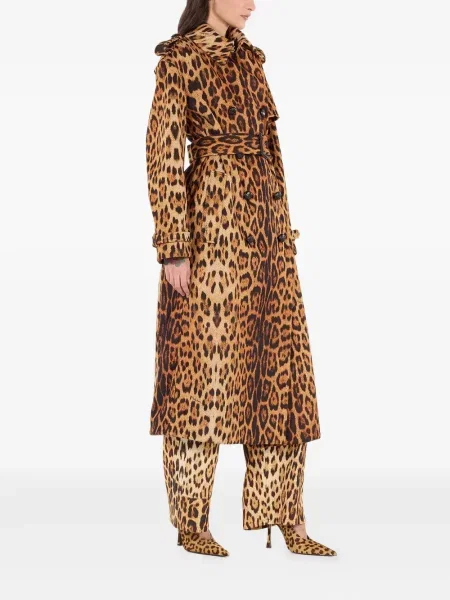 Trenci Roberto Cavalli cu imagine maro