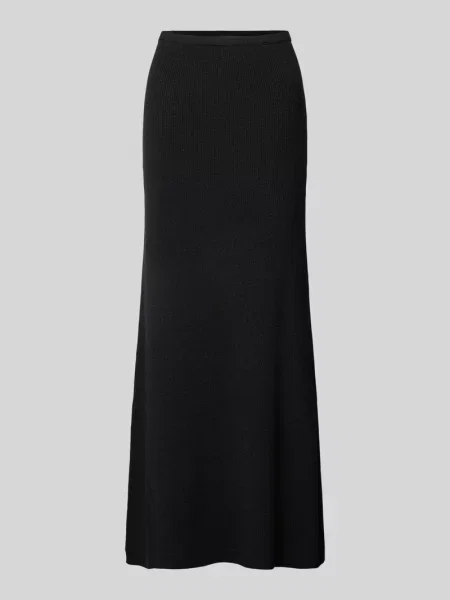 Spódnica z dzianiny z mieszanki lyocellu model ‘LURA’ Selected Femme czarna