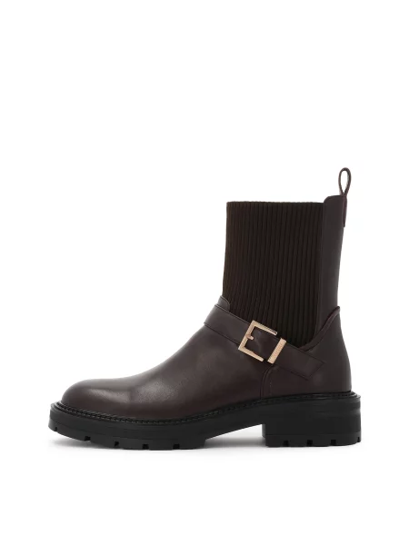 Kazar Botine închis maro