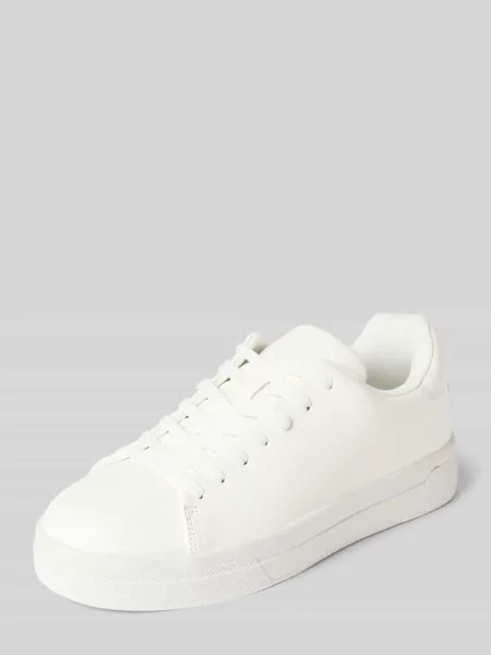 Sneakersy o niskim kroju z naturalnej skóry model DAVID' Selected Homme białe
