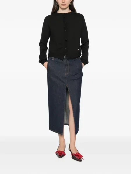 Cardigan Moschino cu volane negru