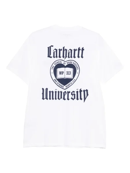 Tričko Carhartt Wip s výšivkou bílé